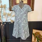 J. Jill Love Linen Sea Glass Floral Paisley 100% Linen Dress ~ Size XSP 💚🍄 Blue Photo 2