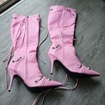 Size 11 Pink Punk Stiletto Boots NWOB Photo 0