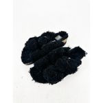 Birkenstock Arizona Shearling Teddy Big Buckle Black Sandals 38 Photo 1