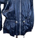 Lavon Vintage 80's Drawstring Zip Jacket Windbreak Black Size M Photo 3