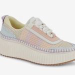 Dolce Vita Dolen Platform Sneakers Pastel Knit Size 8.5 GUC Chunky Sole Pink Photo 0