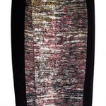 BCBGMAXAZRIA  skirt grayce black combo knit panel slit front lined NEW pencil Photo 0