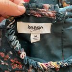 Kensie Medium Green Floral Blouse Photo 8