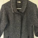 Talbots  cardigan Sweater gray black womens size small buttons business … Photo 1