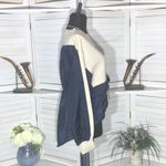 Korea Fashion Oversized Long Sleeve Top BTS Style Cream Blue S Photo 2