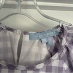 Hill House  Tuckernuck Purple Gingham Print Adeline Babydoll Dress Swedish Dot Photo 2