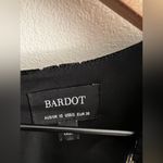 Bardot  Ariela metallic long sleeve mini dress burnout velvet V neck faux wrap S Photo 3