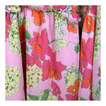 ASOS Curve Floral Soft Shirred Waist Mini Dress Peach Floral Women Plus Size 26 Pink Photo 5