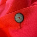 Vintage 80s Michele Wool Blazer Red Coral 8 Photo 4