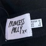 Princess Polly NEW Selby Womens Black Zip High Waisted A Line Mini Skirt Size 8 Photo 3