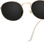  Reflective Lens Round Trendy Sunglasses Photo 2