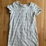 Madewell Dress Cotton Striped Short Sleeve Button Back Mini Size XS Photo 2