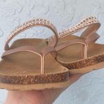 Cristina Francine Sandals with Braided Straps and Thong Design made in Italy Tan Size 7.5 Photo 3