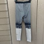 Nike  Pro women’s size medium micro fleeced lined leggings striped Photo 1