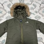 The North Face SP  Women's New Taupe Green Faux Fur Long Parka Winter Ski Jacket Coat Photo 8