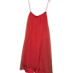 Harper +‎ Lemon Junior's Two Piece White Sleeveless Top Peach Tulle Skirt Size L Orange Photo 5