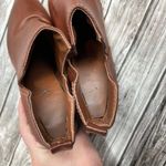 Unbranded Faux Leather Notched Ankle Booties 8.5 Cognac Warm Brown Exposed Ankle Size undefined Photo 7