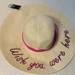 Trendy Vibes | ladies straw “Wish you were here” floppy sun hat. Photo 3