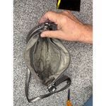 Michael Kors Metallic Silver Leather Crossbody Bag Women's Casual Photo 9