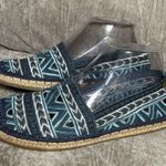 The Sak  Blue Embroidered Cut out Espadrille Flats - Size 7 Casual Resort Boho Photo 7