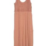 Free People NWT Soleil Wide Leg Jumpsuit Women's Peach Size Medium Photo 2