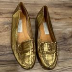 Nordstrom Vintage Womens Yellow Gold Narrow Flat Shoes Leather Loafers Size 7.5N Photo 9