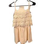 Monteau Champaign Lace Sleeveless Fully Lined Boho Romper Size Small Photo 9