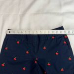 J.Crew Navy Blue Cherry Embroidered Chino Shorts Photo 4