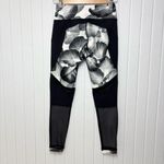 CALIA by Carrie‎ Underwood Monochrome Floral Leggings with mesh Size S Black Photo 5