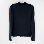 EXPRESS Essential Turtleneck Long Sleeve Pullover Top Black Photo 5