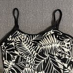 Maxine of Hollywood Black & White Fern Print One Piece Swimsuit Photo 3