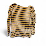 Woolovers Yellow Blue White Striped‎ Boatneck Shirt Sz XS Organic Cotton Photo 1