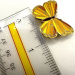 Hallmark Vintage yellow butterfly pin Photo 3