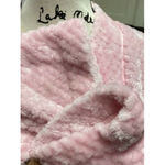 Celestial Dreams Pink Soft Cozy Waffle Plush Robe Zip Front Pkts Sz L EUC Size L Photo 8