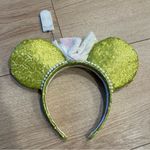 Disney  Minnie Mouse Tinkerbell Green Sequin Pearl Bow Ears Photo 1