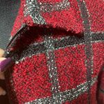 Adorable Plaid Christmas jacket/blazer petite 6 Red Size 6P Photo 11