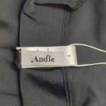 ANDIE NWT Waikiki Dress Black Solid Sleeveless Halter Size S Photo 2