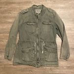 Per Se  Cotton Green Utility Full Zip Jacket Size M Photo 0
