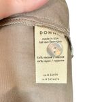 DONNI Silky Bowling Shirt Button Down Blouse in Mushroom Tan Size XS Photo 12