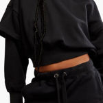 NWT FREE PEOPLE MOVEMENT SNOW FLOW‎ HOODIE, SIZE XS Black Photo 0