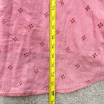 Old Navy  Coral Eyelet Midi Dress L Prairie Style Lined‎ Boho Sleeveless Summer Photo 7