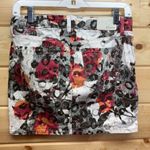 Level 99 Floral Cheetah Print Jean Mini Skirt 27 Black Size 4 Photo 3