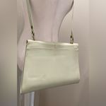 VTG 90s 80s Patent Leather Retro White Geometric Design Shoulder Purse Photo 11