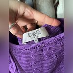 Sea New York maxi dress smocked nap hill house puff long sleeve purple tabitha Size 10 Photo 2