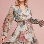 Anthropologie Hemant & Nandita Floral Smocked Waisted Long Sleeve Dress Photo 0