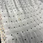 Soler London Antonella Square Yoke Maxi Dress White Polka Dot Women’s Size S Photo 8