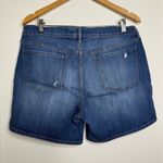 Old Navy  Boyfriend Distressed Denim Jean Shorts Women’s Size 14 Blue 6” inseam Photo 3