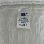 Lands End Women's Gauze Maxi Swim Cover Up Size Large White Photo 1