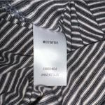 Lulus  Positive Thinking Black and White Striped Long Sleeve Top Small New Photo 6
