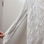 V Neck Knit Sweater | S | Cream | NS1131 | Sample Sale White Photo 1